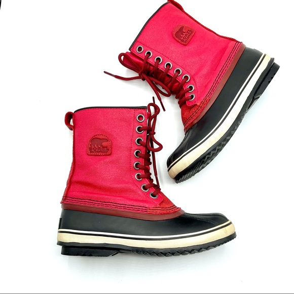 Sorel Red Waterproof Boots - Picture 3 of 9